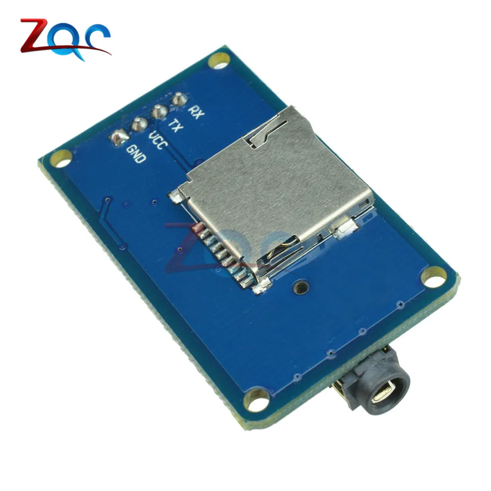 YX5300 UART TTL Serial Control MP3 Music Player Module Support MP3/WAV Micro SD/SDHC Card for Arduino/AVR/ARM/PIC 3.2 -5.2V DC |