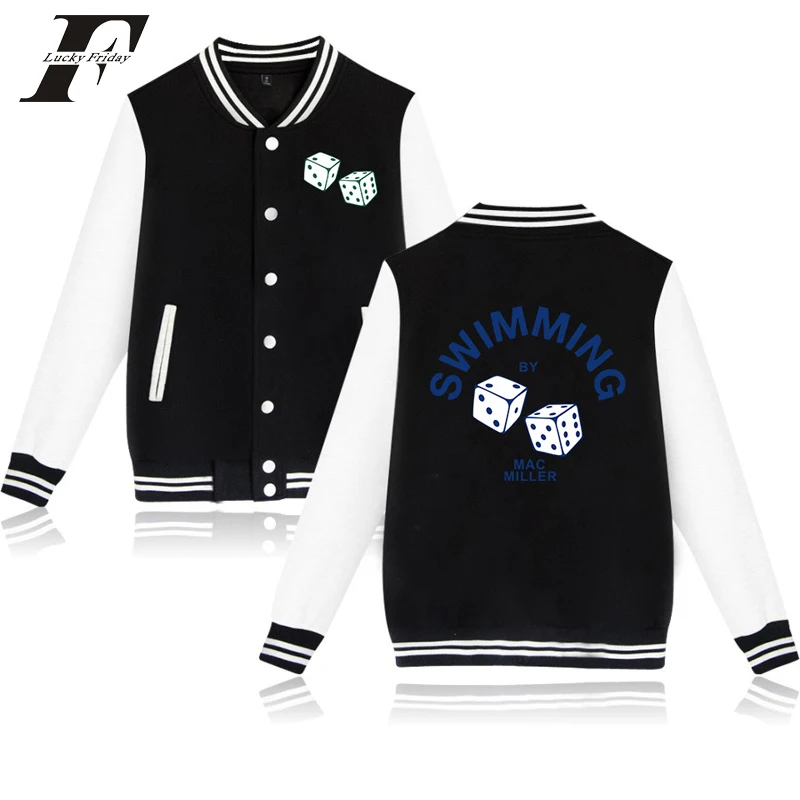 

LUCKYFRIDAYF Mac Miller fashion sport hip hop Baseball Jacket men women Sweatshirt Jackets coats casual long sleeve hoodies tops