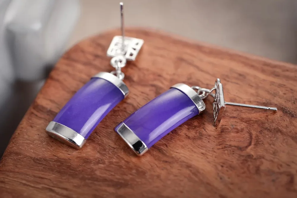 Серьги из натурального зеленого авантюрина AAA&gt Бесплатная доставка | Украшения и