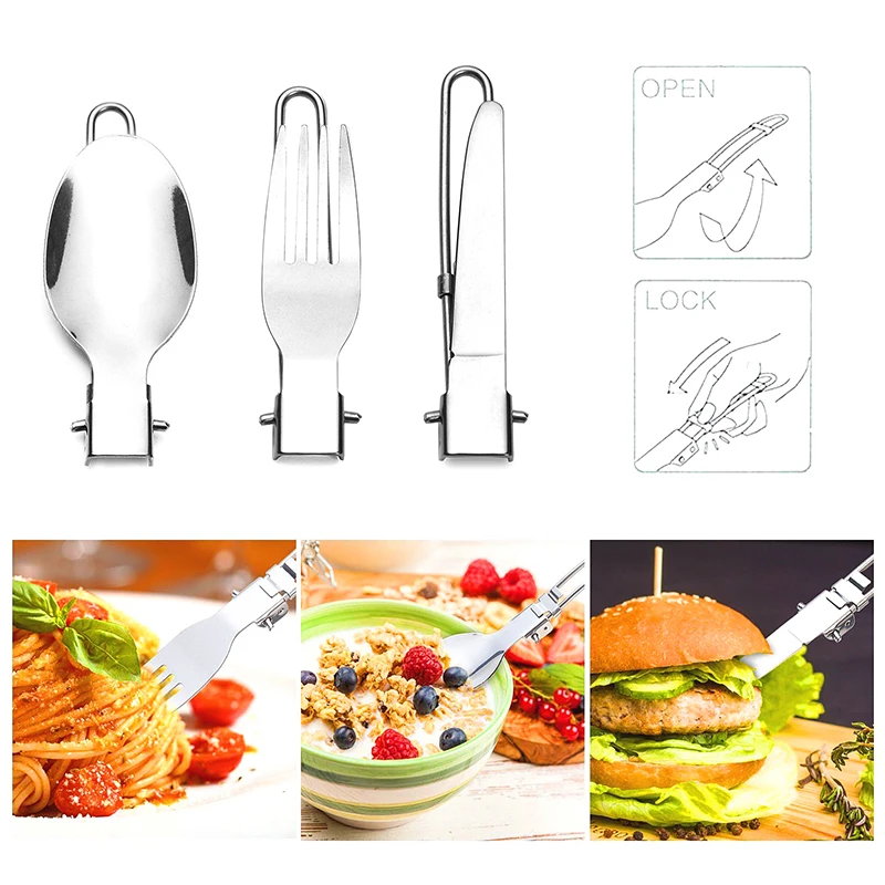 Походная посуда для кемпинга Туристическая чашка складной нож ложка вилка