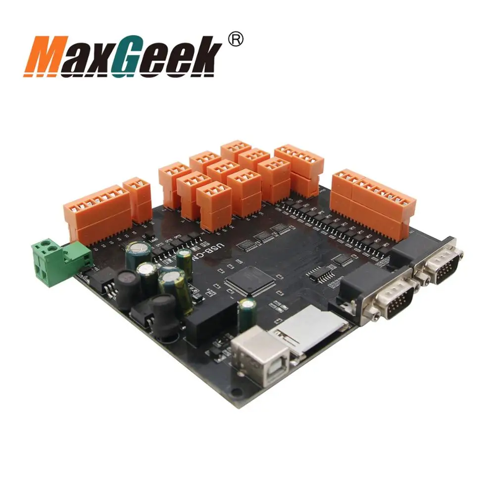 Набор контроллеров Maxgeek 9 Axis cnc 100 кГц контроллер шагового двигателя Breakout Board + MPG Pulse