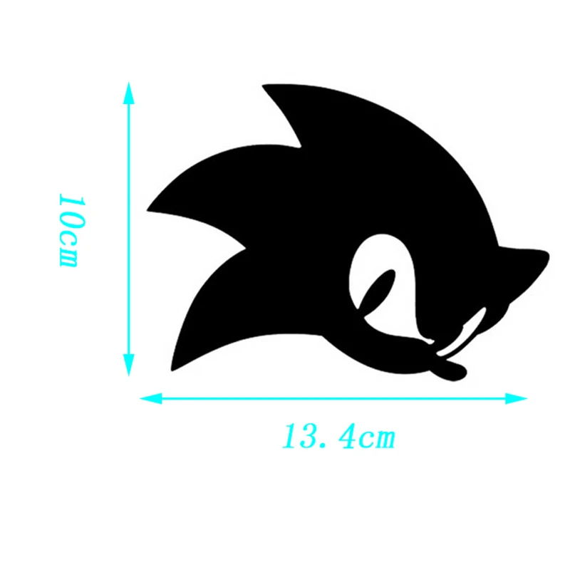 Мультяшная игра Соник Ежик наклейка наклейки бампер окна автомобиля стекло