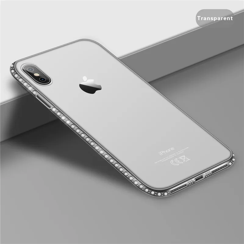Мягкий чехол USLION для iPhone 11 Pro XR 8 7 6s Plus 5S SE X XS MAX, прозрачный чехол из ТПУ для iPhone XS MAX, чехол для телефона - Цвет: transparent