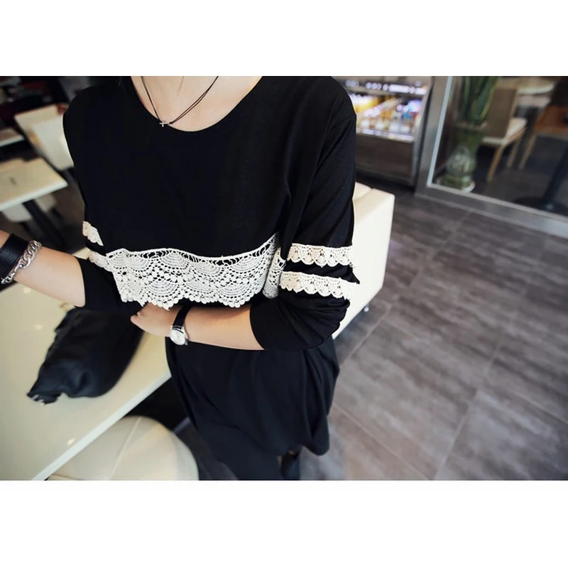 Модная одежда для беременных черное платье кормящих матерей грудного