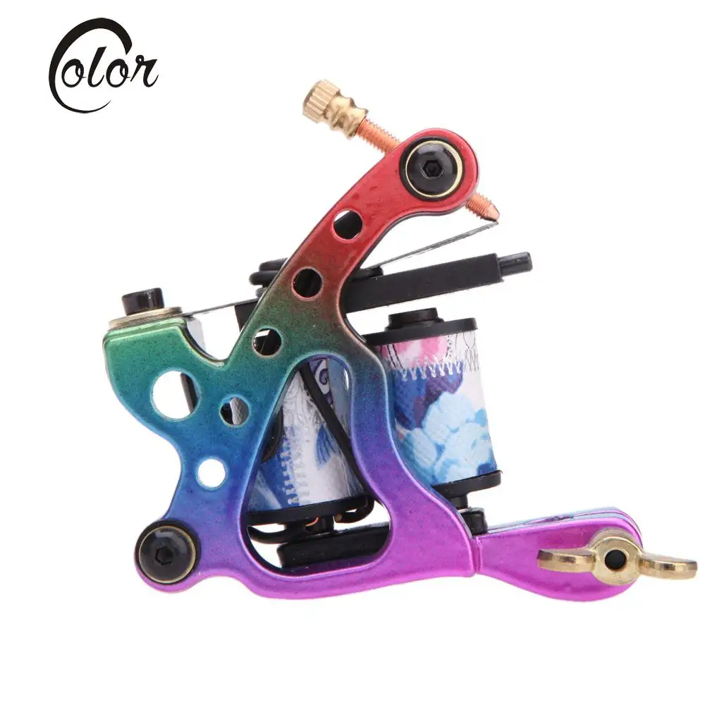 Разноцветная высококлассная машинка для татуировок из низкоуглеродистой стали 2