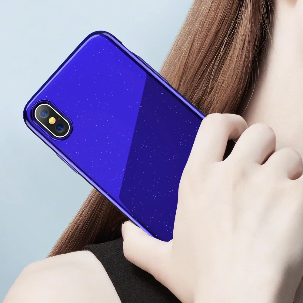 FLOVEME Роскошный чехол для iPhone 8 Plus X телефона пианино покрытие выпечки глянцевый
