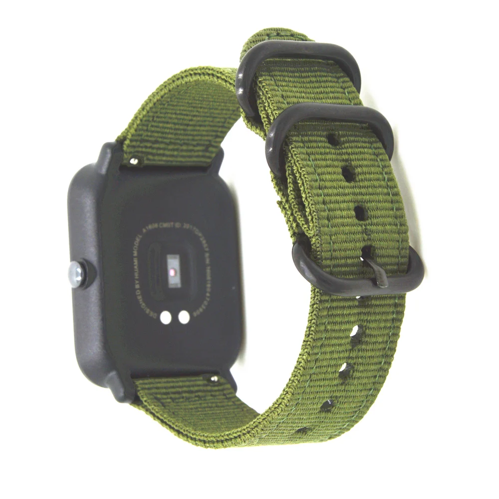 Ремешок нейлоновый для наручных часов Xiaomi Huami Amazfit Bip BIT Lite 20 мм|Смарт-аксессуары| |