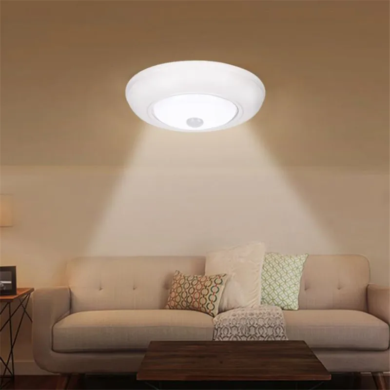 PIR датчик движения светодиодный потолочный светильник ультра-тонкий круглый