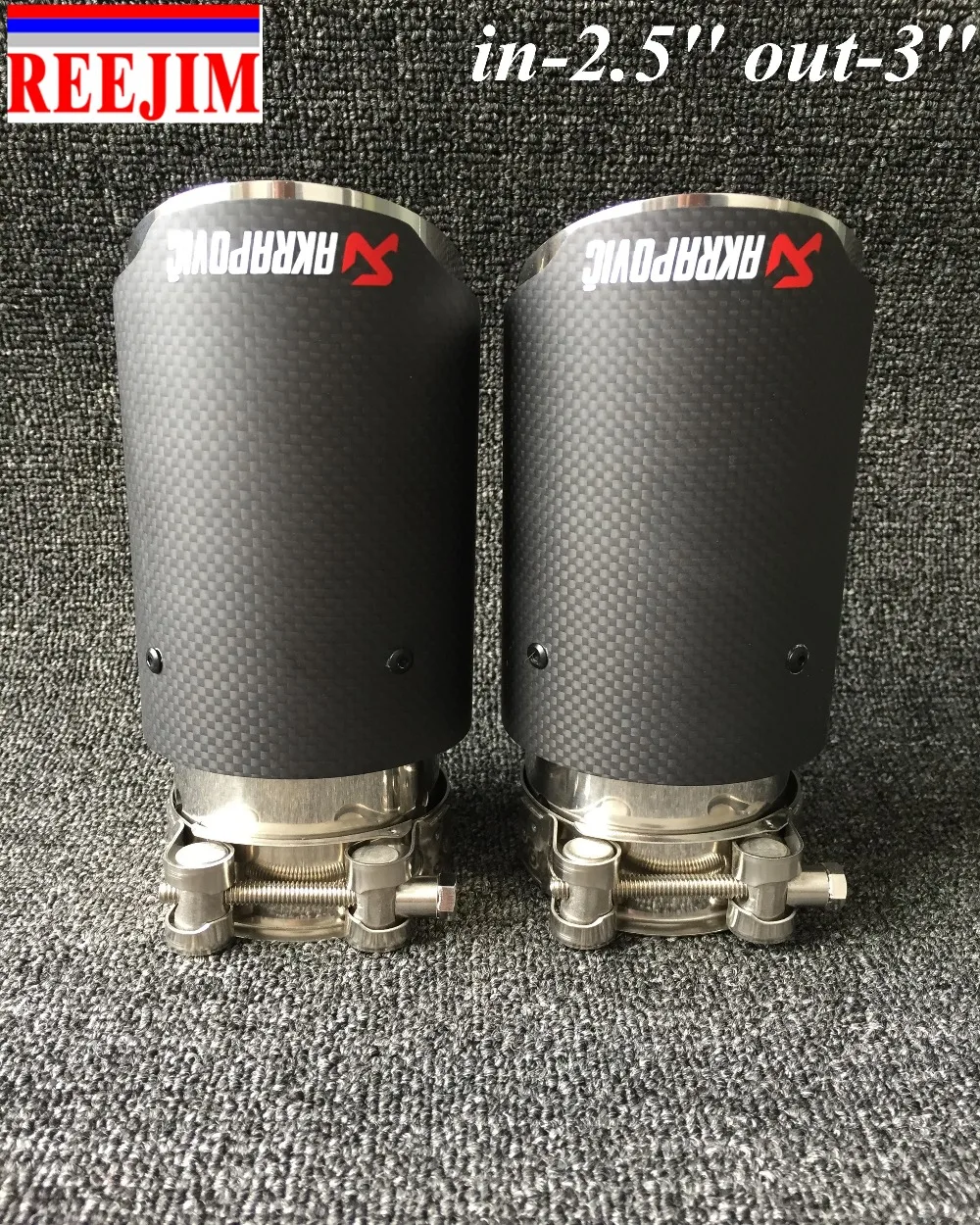 1 пара на входе 63 мм (2 5 &quot) выход 76 (3&quot) из нержавеющей стали Akrapovic выхлопной