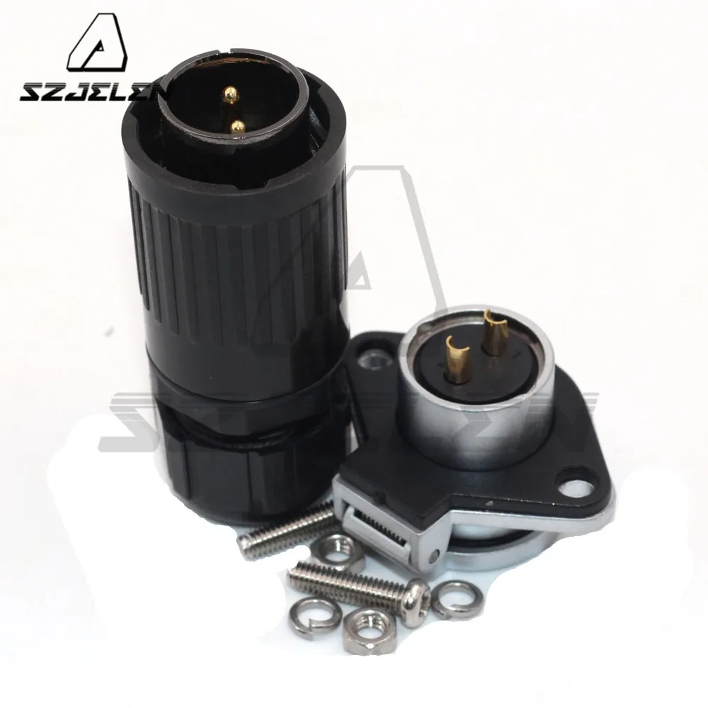 Серия HP20 2-контактный водонепроницаемый разъем Панельное крепление штекер и