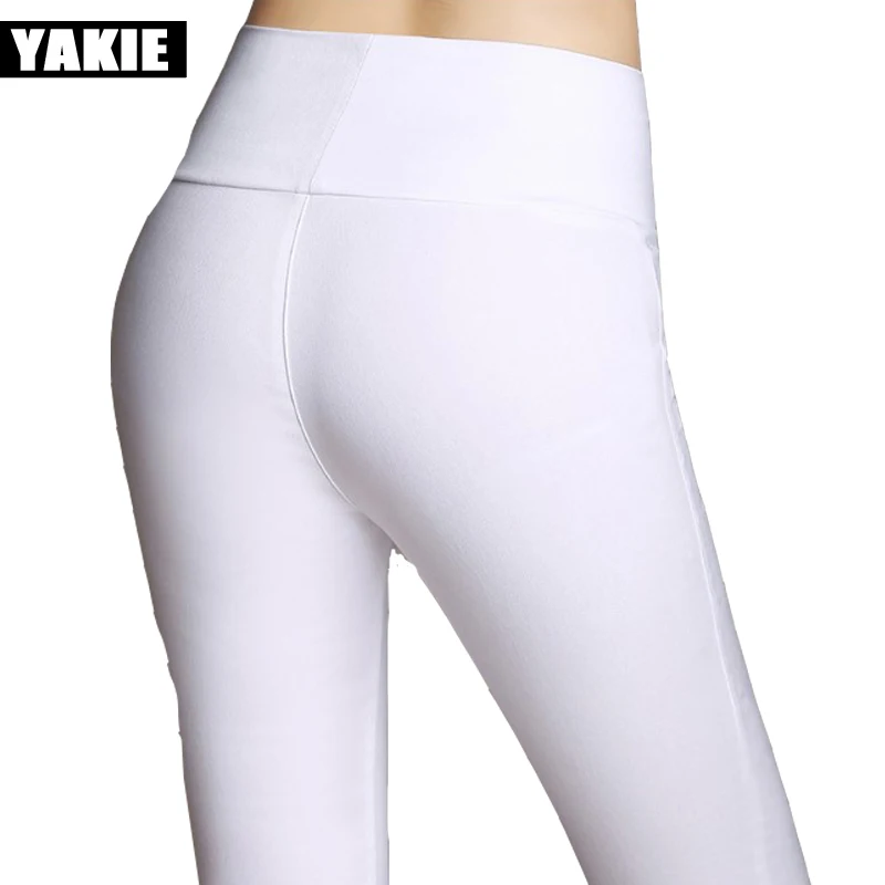 Женские облегающие брюки карандаш эластичные хлопковые Капри карамельных