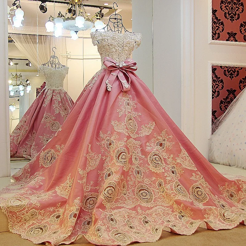 LS01547 арабские вечерние платья атласные аппликации кружевные бальное платье