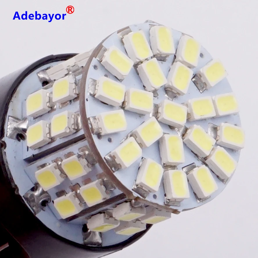 6 x T25 3157 P27/7 Вт светодиод 1206 50 светодиодов 3020 SMD 3156 лампа для автомобиля