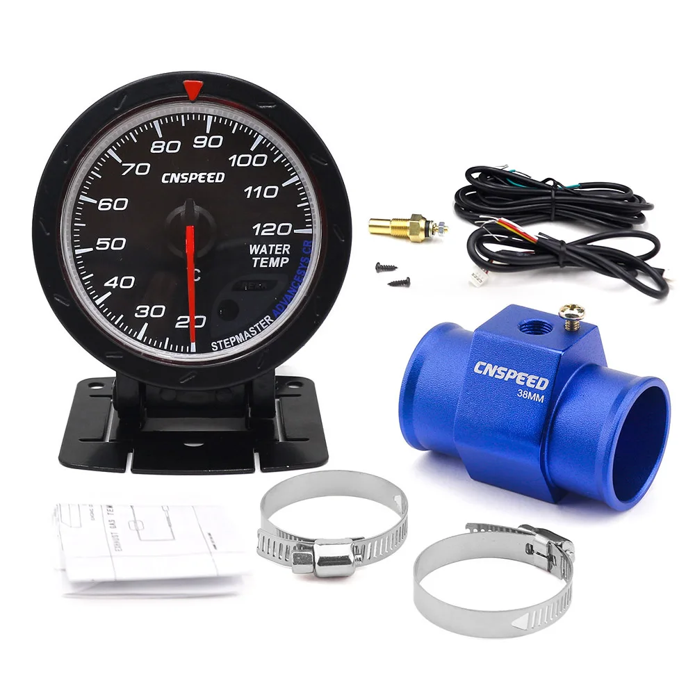 with 38mm adapter CNSPEED 60 мм Датчик температуры воды 20-120 Цельсия с 1/8NPT датчик температуры воды - Цвет: with 38mm adapter