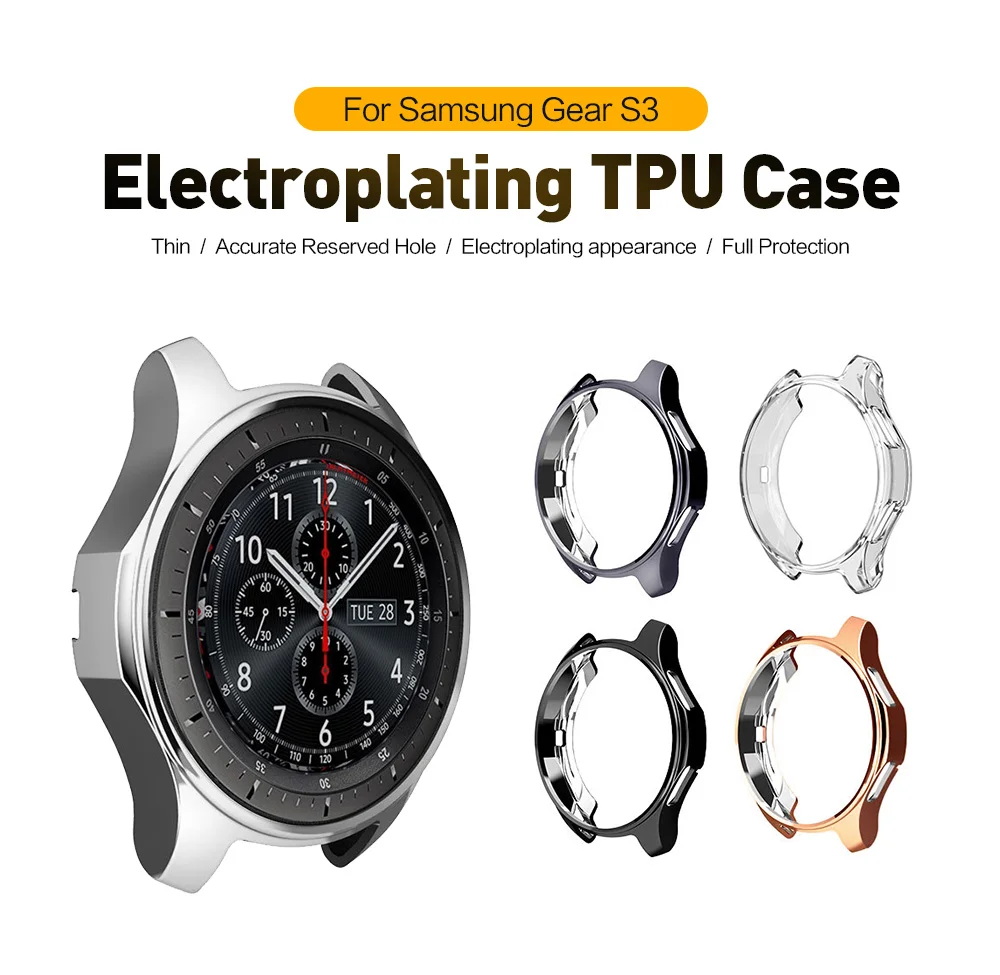 Твердый чехол для часов SIKAI из ТПУ высокого качества Samsung Gear S3 Frontier защитный с
