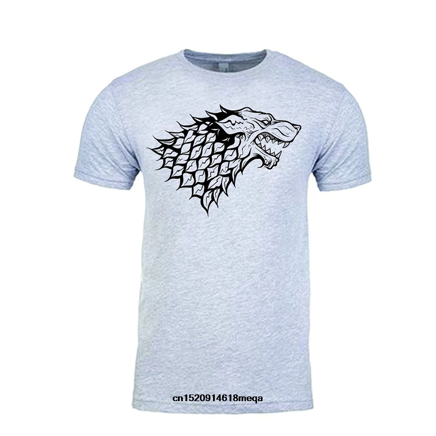 t shirt Game of Thrones Shirt Stark Sigil Direwolf Men's Cotton Fashion T-shirt | Мужская одежда