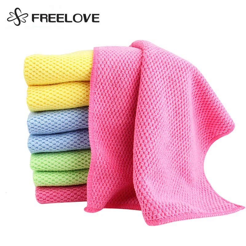 8 штук кукурузные ядра двухсторонняя твердая микрофибра чистящая ткань