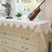 lace piano cover europiano scarf tablecloth hot sale cover towel the embroidery cloth table flag table runner lace edge textile