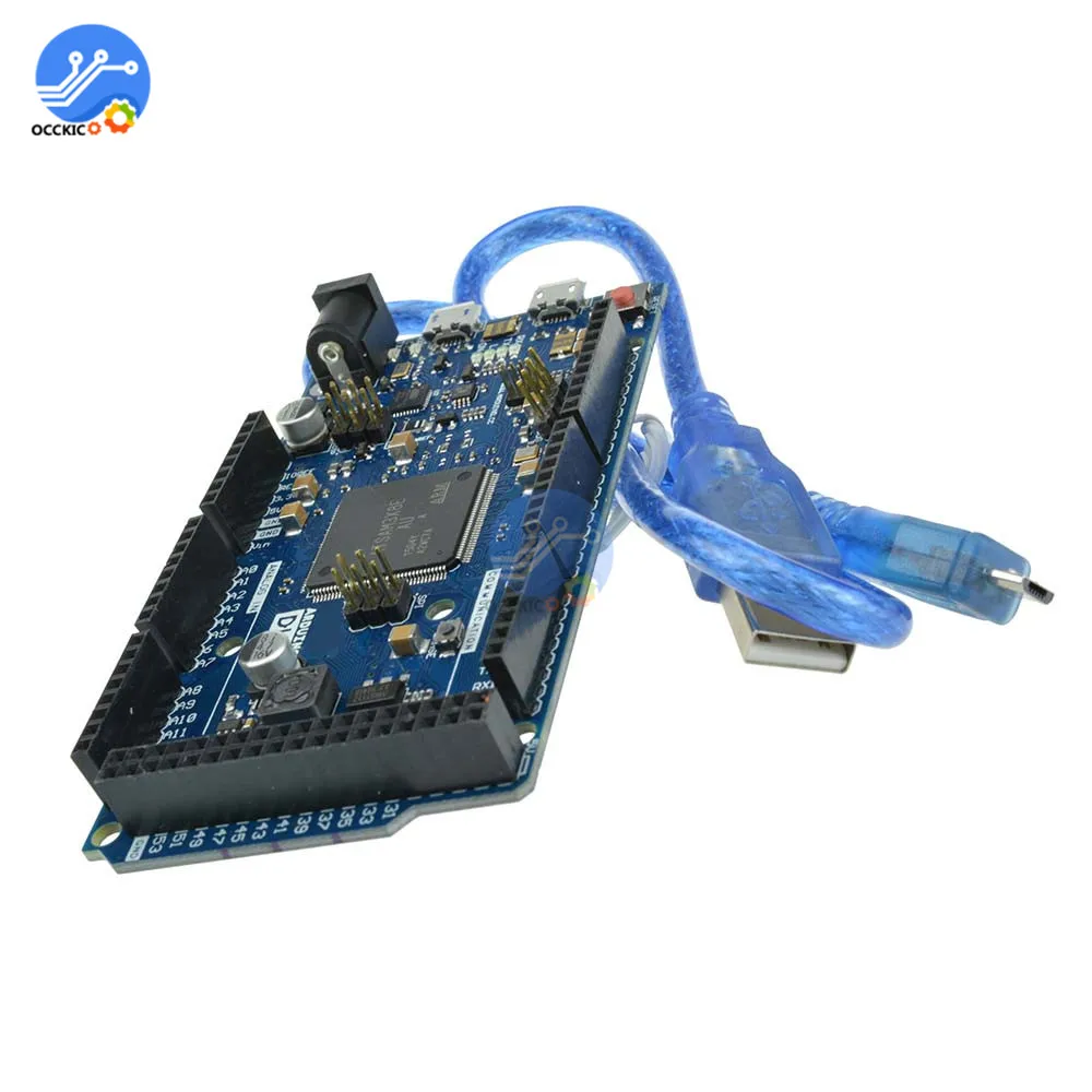 Основная плата микроконтроллера для arduino Due R3 ARM SAM3X8E 32-битная Cortex-M3 / Mega2560 Duemilanove с
