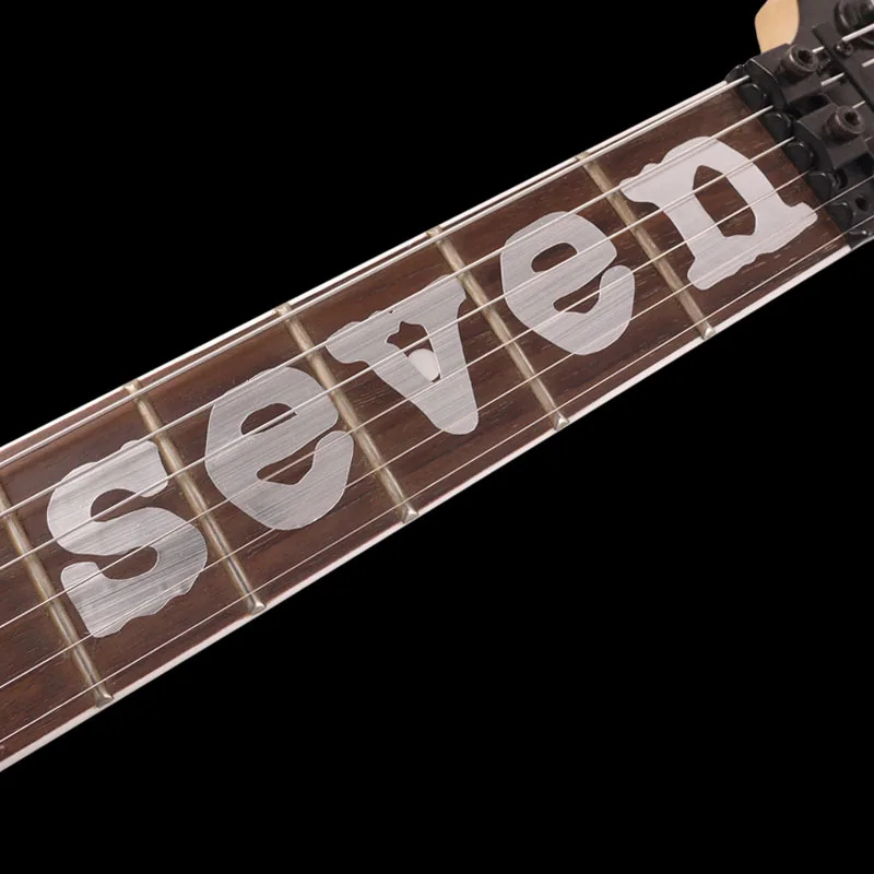 Наклейка SEVEN Guitar Fretboard с инкрустацией наклейка на шею серебряная Mick Thomson MTM1 Stikers