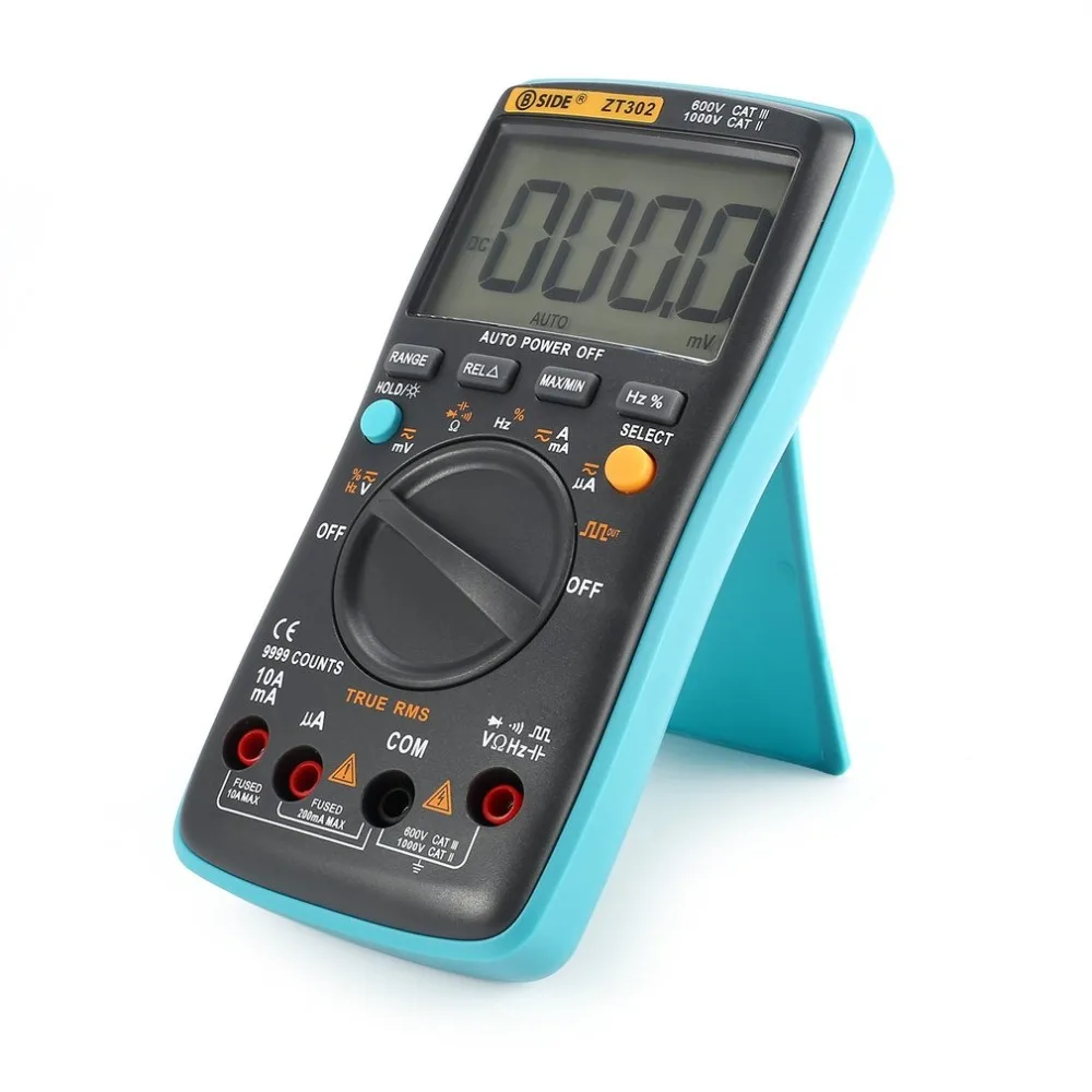 Цифровой мультиметр BSIDE ZT302 9999 количество истинных RMS AC/DC Вольт Ампер Ом Емкость