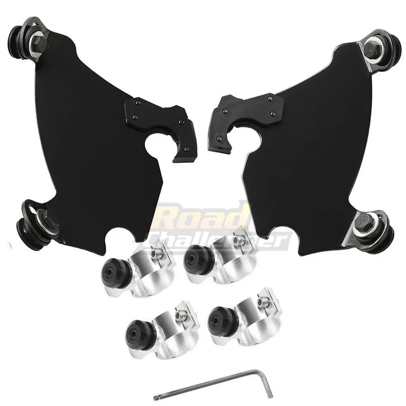 

41/ 49MM Lock Mount Kit For Harley Dyna Street Sportster xl 1200 883 Fork Bracket Gauntlet Headlight Fairing Trigger Lock Mount