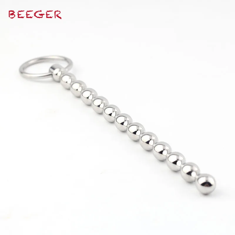 BEEGER пенис Палочка из бисера 15 см длинная палочка в теле безопасная сталь|toy steering