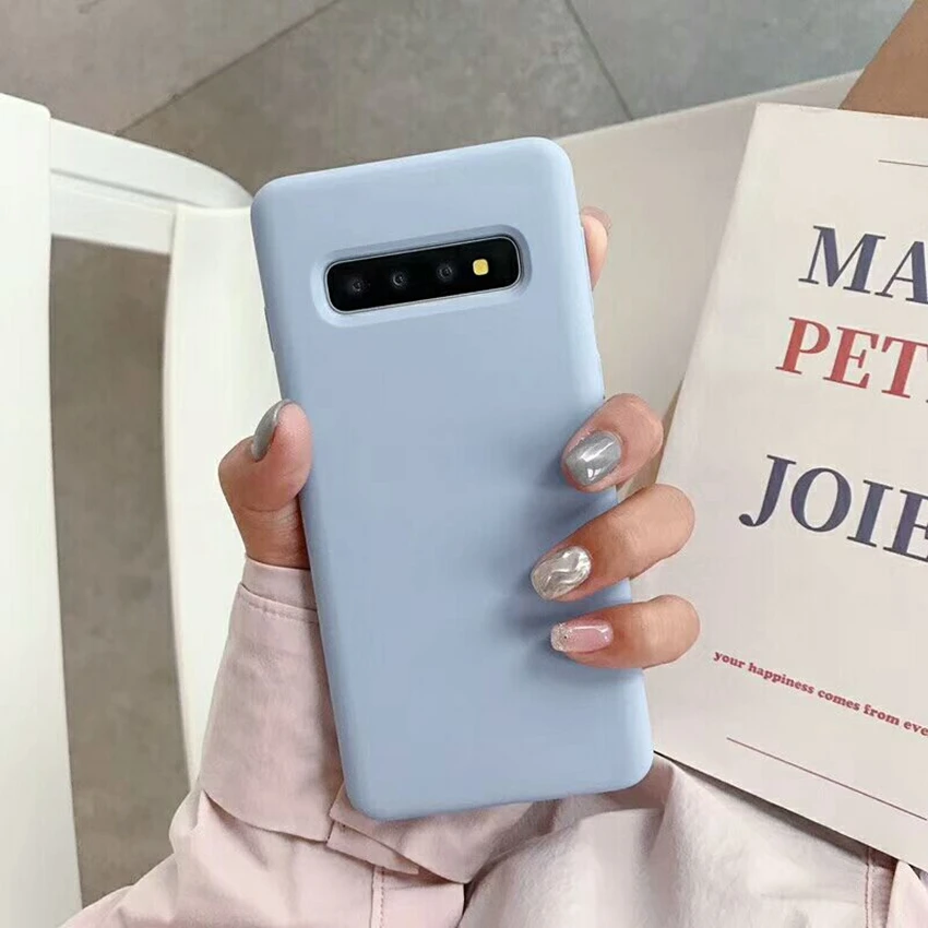S10 оригинальный высококачественный силиконовый защитный чехол для Samsung Galaxy Plus