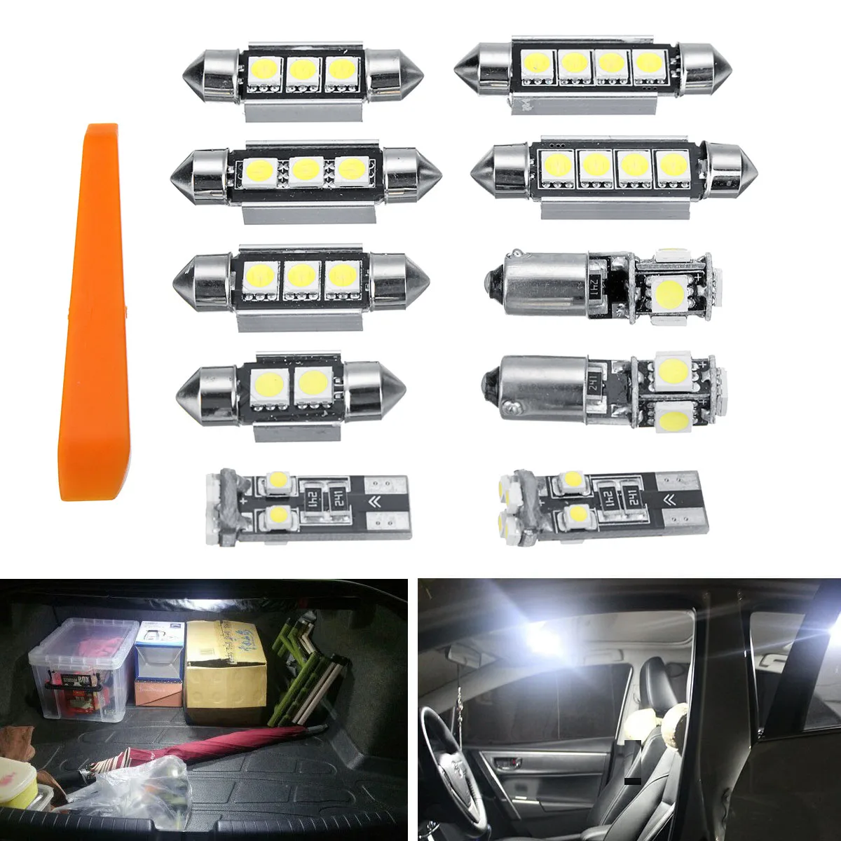 Mofaner 10 шт. огни без ошибок SMD светодиодные Внутренние комплект для Volkswagen VW MK4 Golf GTI