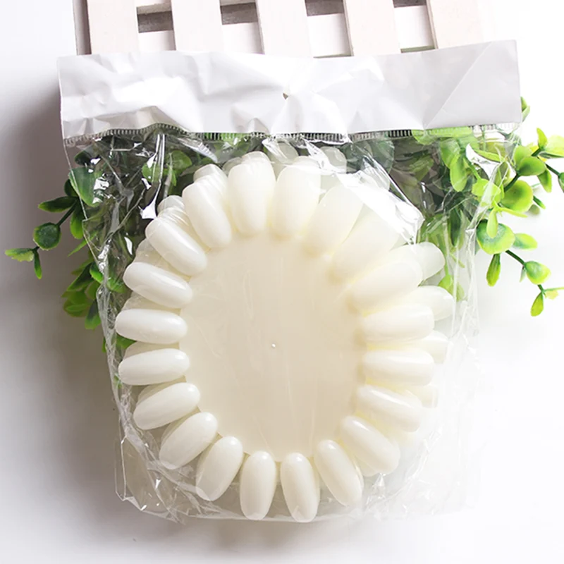 10 шт./пакет белые прозрачные накладные ногти палитра художественный дисплей