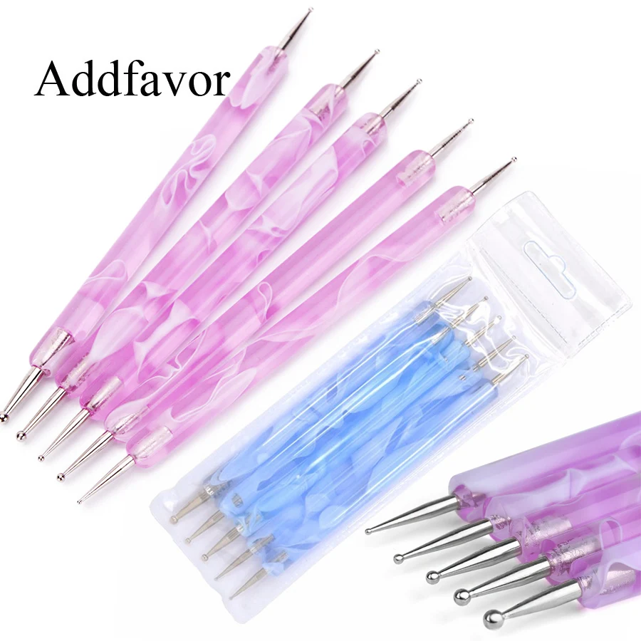 5 шт. УФ Гель лак для ногтей|nail art dotting tool|dotting tooldotting pen |