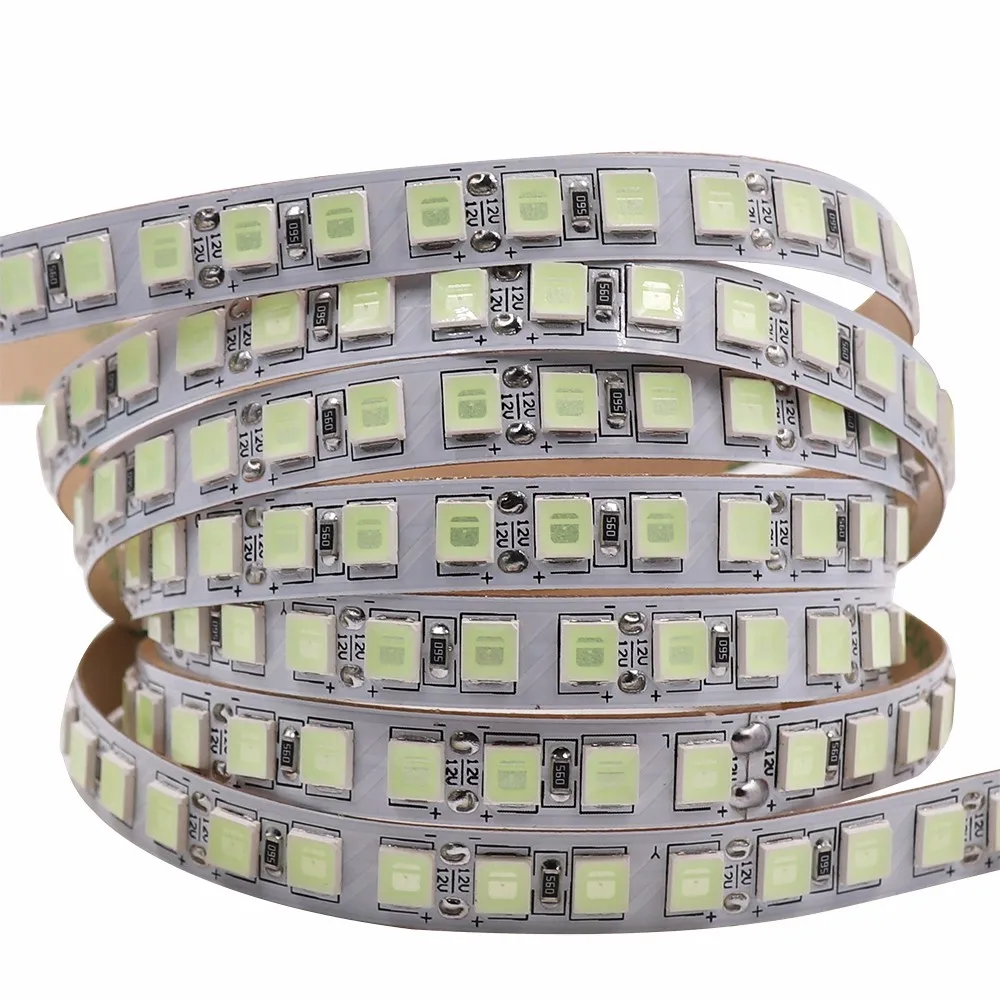 12 В 12 в 24 В SMD 5054 светодиодный светильник 5 м 120 светодиодный s/M гибкая лента светодиодный диод водонепроницаемый ярче 5050 белый/теплый белый