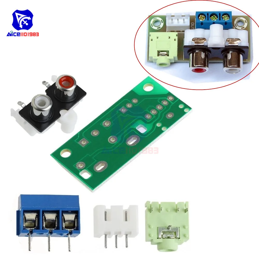 DIY Kit аудио переключатель усилителя мощности плата RCA 3 5 мм вход блок усилитель