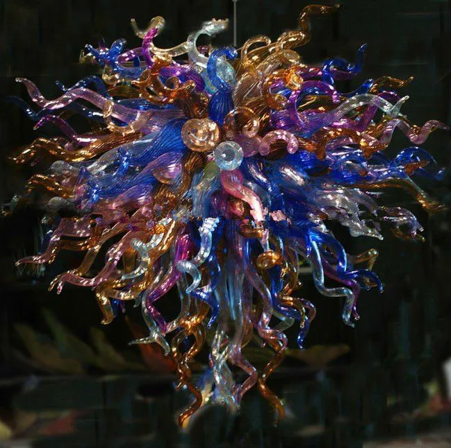 

Contemporary Type Multicolor Hand Blown Glass Chandelier