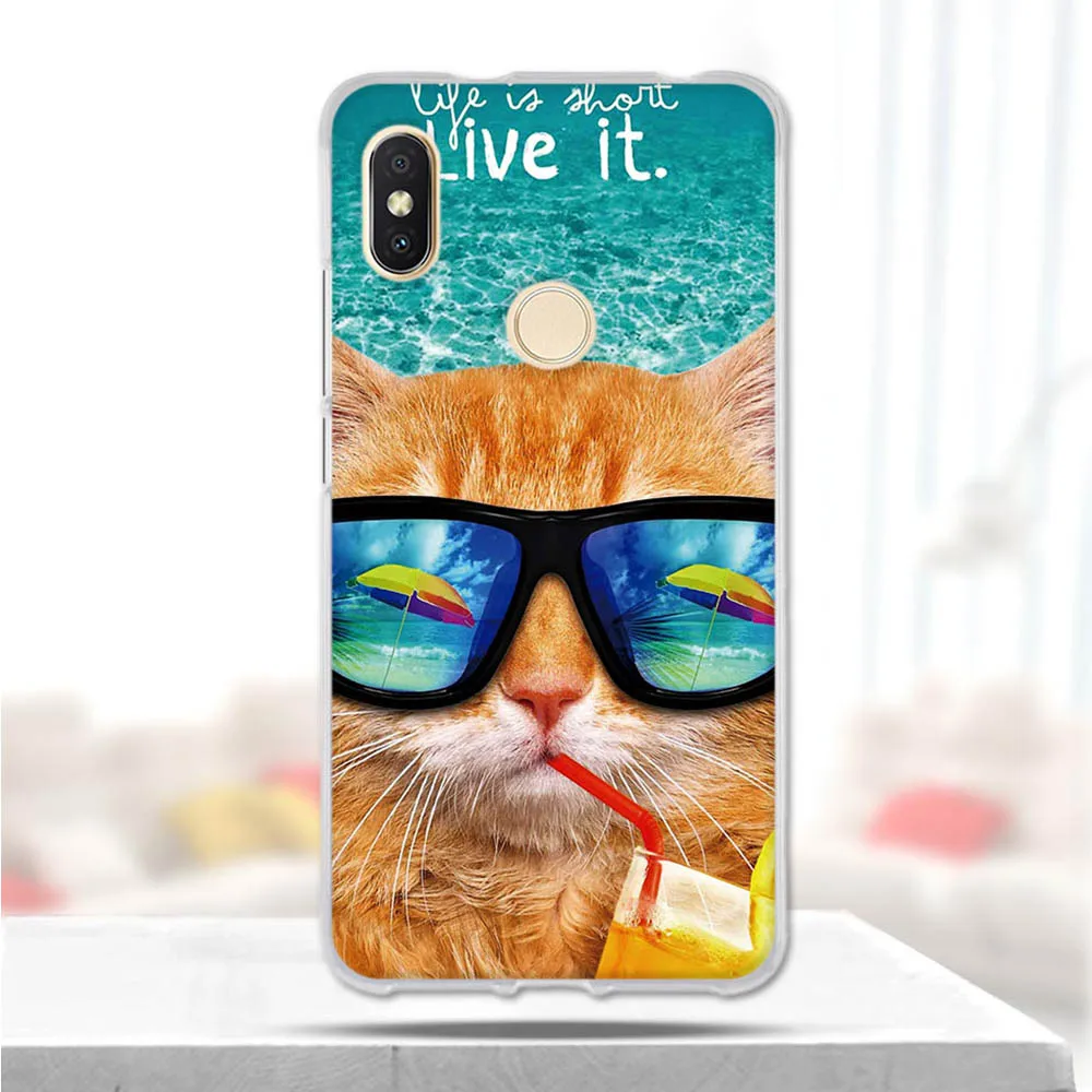 Силиконовый чехол для Xiaomi Redmi S2 Y2 задняя крышка чехлы телефонов бампер Hongmi Coque 360