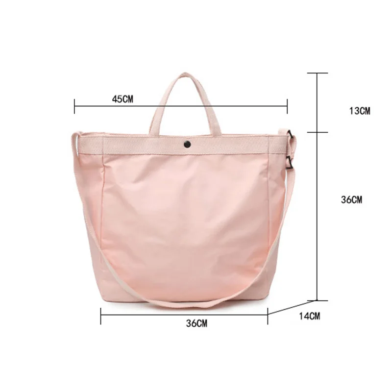 Нейлоновые водонепроницаемые женские дорожные сумки мягкая вещевая сумка на