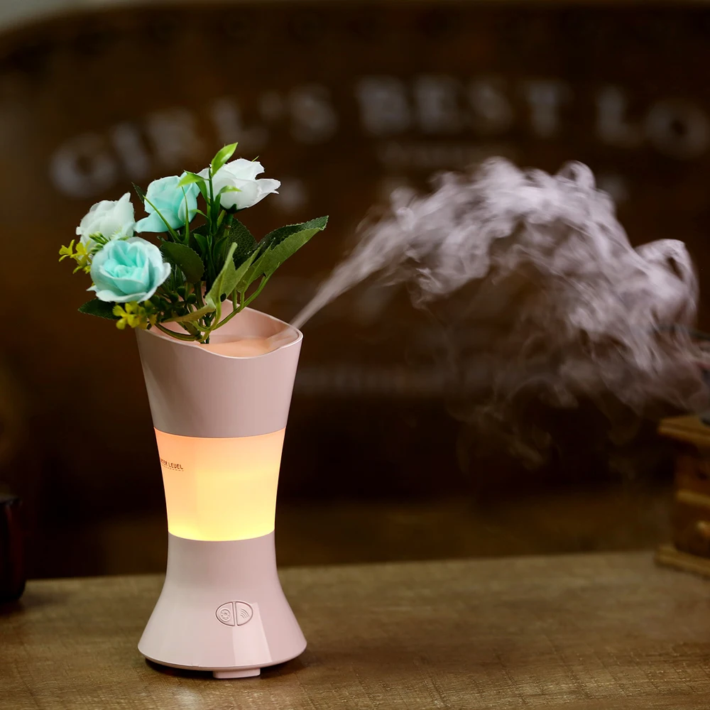 DHaws Clearance USB Flower Fairy Lighthouse Air Humidifier Mini Essential Aroma Diffusers with 7 LED Color Night Light | Бытовая