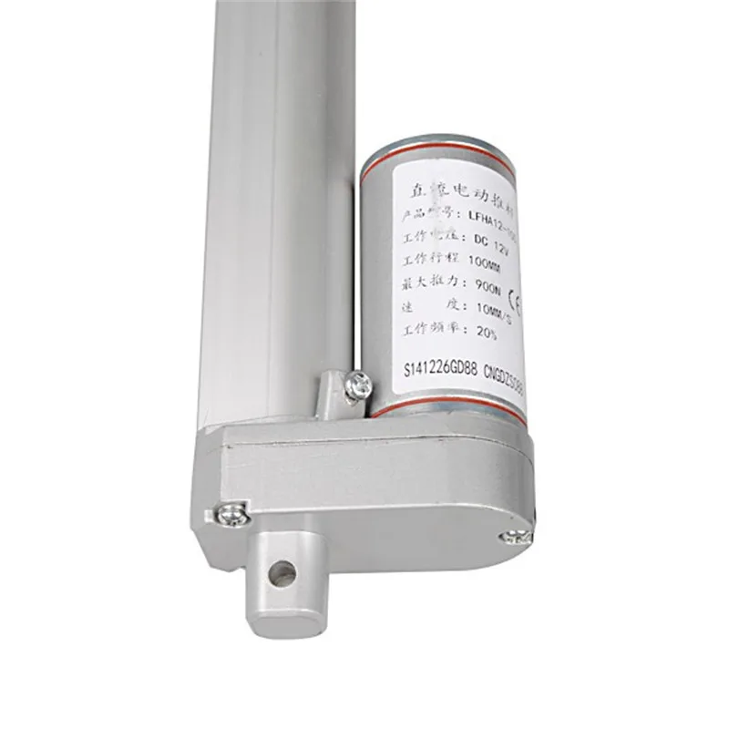 1 шт. 200/250/300/450 мм DC 12V 220V Ход 90 кг нагрузки мини электропривод линейный трубчатый