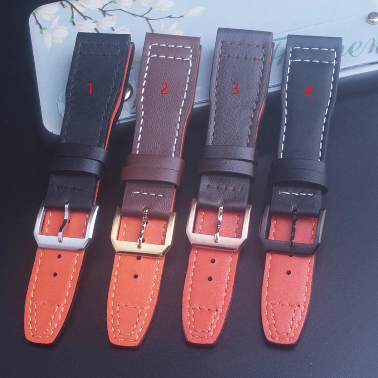 21 мм коричневый ремешок из натуральной кожи для часов IWC Portugieser Mark
