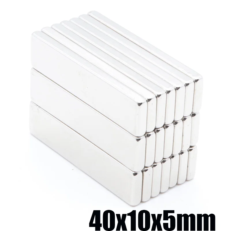 

10pcs 40x10x5mm N35 Rectangular Permanent Magnet Neodymium Magnets Super Rare Earth Magnets Magnet 40X10X5mm