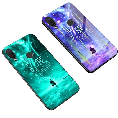 L Роскошный стеклянный чехол для телефона Lu mi nous для Xiao mi Xio mi 9 8 A2 Lite A1 Red mi Note 8 7 5 4X Pro Red mi 7 6 Pro 5 Plus K20 Pro - Цвет: L