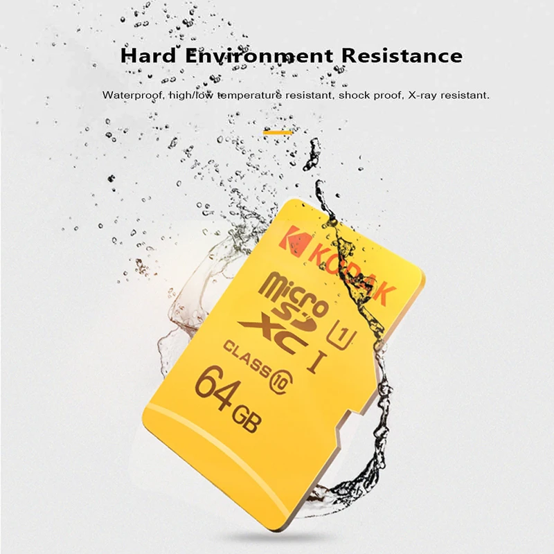 Флэш карта памяти Kodak micro sd 16 ГБ 32 64 128 SDXC/SDHC class 10 Гб для смартфонов/камер|Карты