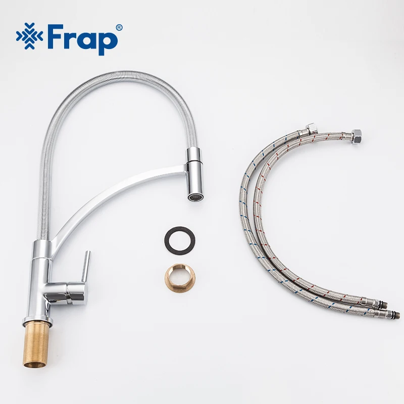 Кухонный Смеситель Frap Y40106 хромированный кран для раковины поворот на 360 градусов