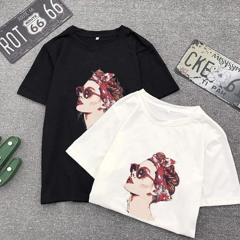 Повседневная хлопковая Футболка Susi & Rita женские летние смешные футболки с