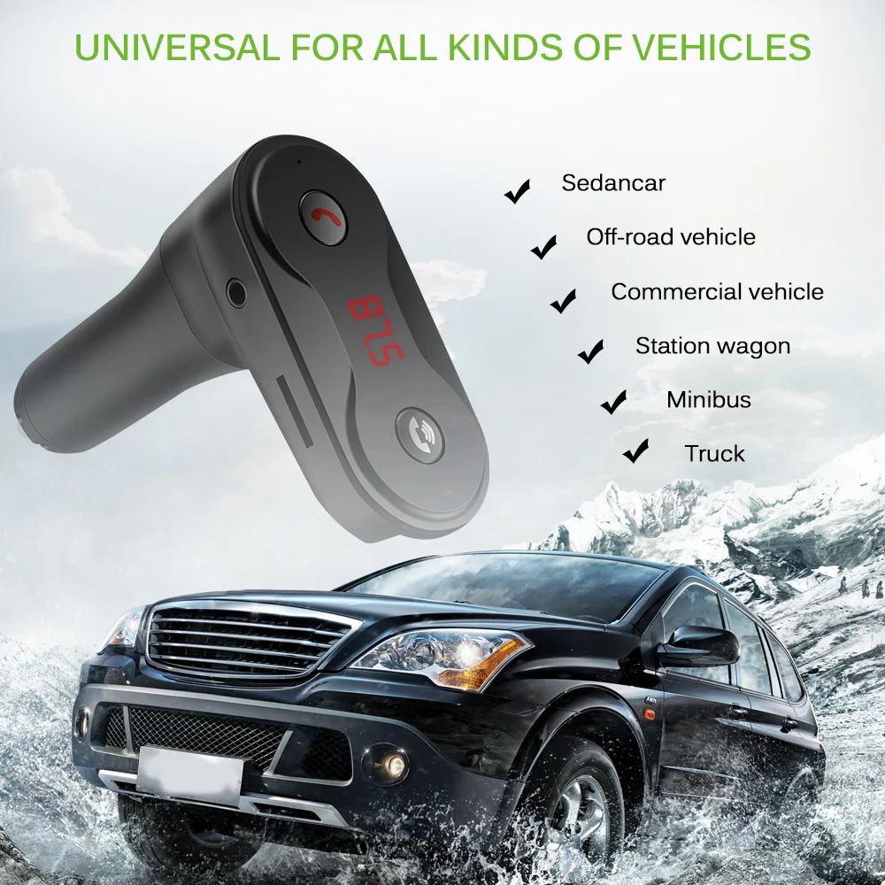 Onever FM передатчик MP3 плеер FM модулятор Hands Free Беспроводной Bluetooth автомобильный набор с автомобильным USB Зарядное устройство Поддержка TF U диск Play