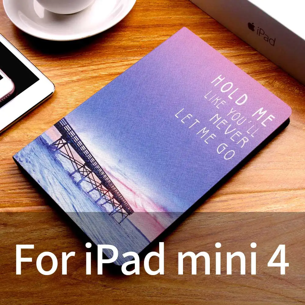 mini4-sky Чехол на айпад мини планшетный ПК Защитный чехол для ipad mini 1/2/3/4 искусственная кожа Мода живопись мягкая задняя 7,9 дюймов Чехол - Цвет: mini4-sky