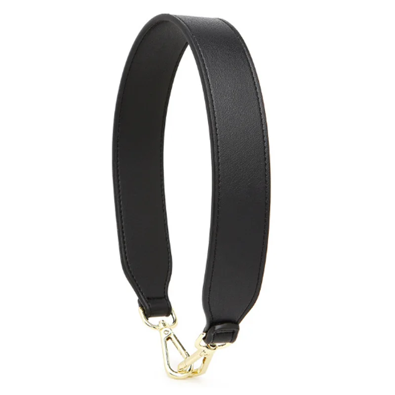 1 Pure black Сумка на ремне, наплечный ремень для сумок, женский короткий ремень для сумки, сменные ремешки, широкий Леопардовый snakeksin trakolla per borsa - Цвет: 1 Pure black