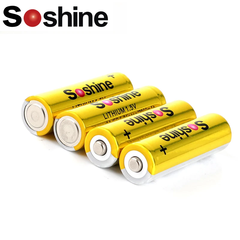Литиевые аккумуляторы Soshine AA 1 5 в 3000 мА · ч FR 6 Mignon с сверхнепрерывной разгрузкой