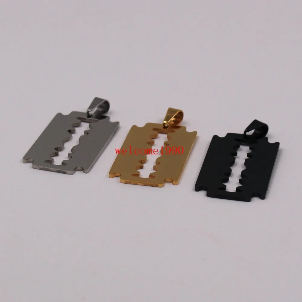 Цепочка с подвеской в форме лезвия для бритвы 24 дюйма | Украшения и аксессуары