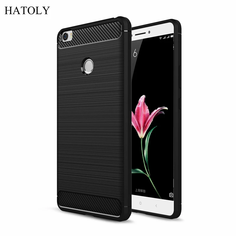 Cover Xiaomi Mi Max Case Shockproof Carbon Fiber Back For Soft Silicone Phone Bumper |